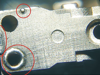 <a href='http://www.962588.net/product/3.htm' class='text_a'>模具激光焊機(jī)</a>修復(fù)模具效果